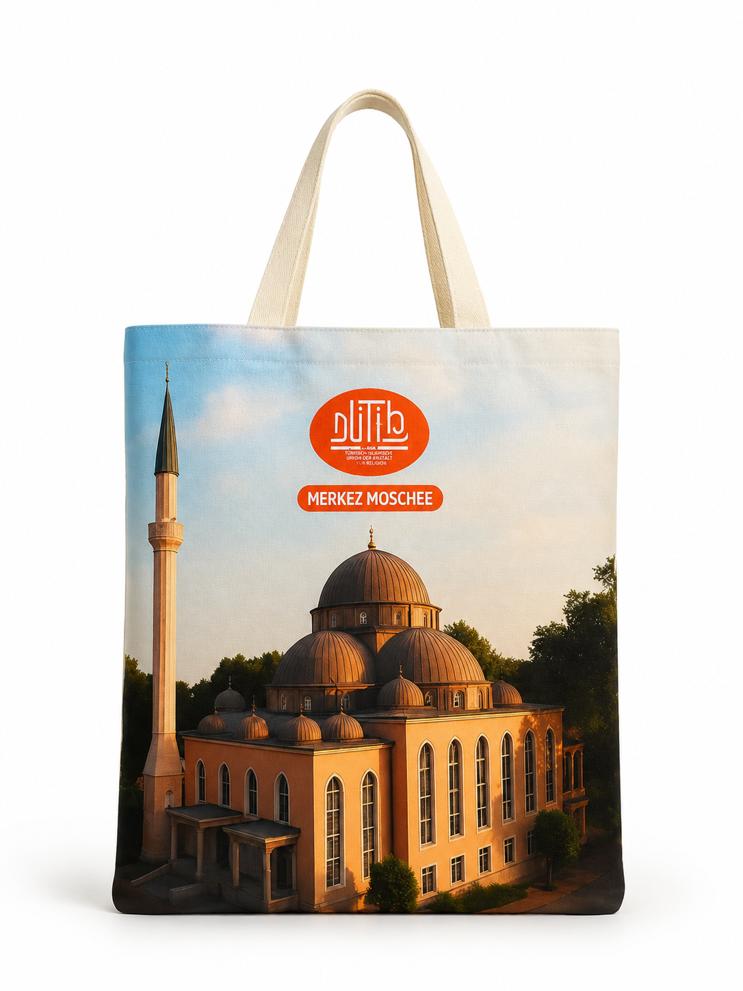 Baskılı Bez Çanta-Cami 